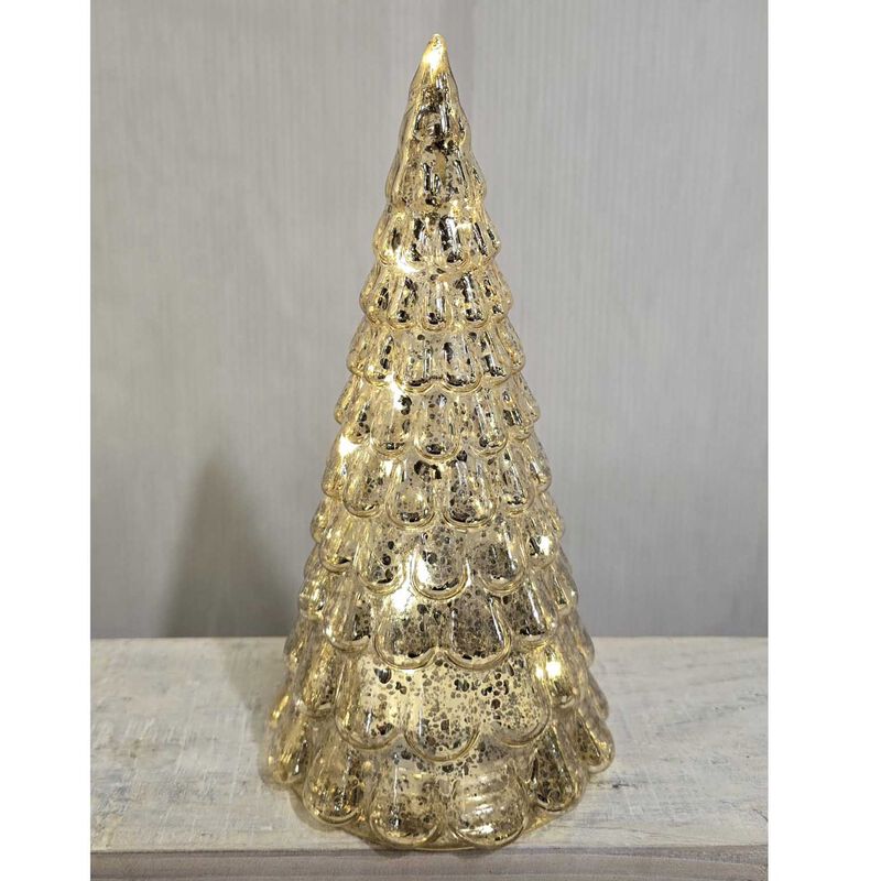 Stellar Haus 16cm Gold Frost Drop Tree image number 1